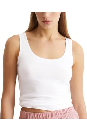 Marc O’ Polo Marc O Polo Lounge Tank Top Wit katoen Large Dames