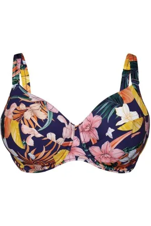 Rosa Faia Tropical Sunset Bikini Top Blauwgebloemd G 36 Dames