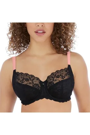 Freya Offbeat Undewired Side Support Bra Zwart D 60 Dames