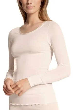 Calida True Confidence Shirt Long Sleeve Ivoor Large Dames