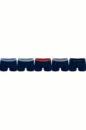 Tommy Hilfiger Herenslips 5P WB Trunk Marine katoen Small Heren