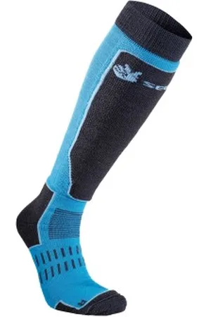 seger Sokken Alpine Mid Advance Junior Sock Zwart/Blauw Maat 28/30 Kinderen