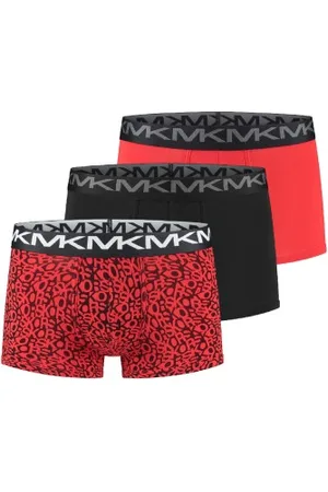 Michael Kors Herenslips 3P Stretch Factor Trunks Rood katoen Small Heren