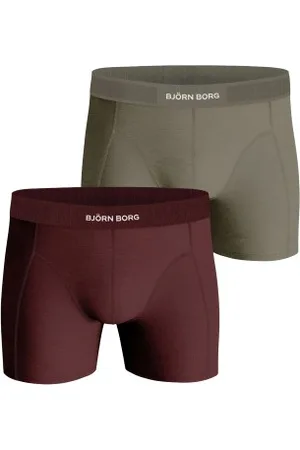 Björn Borg Herenslips 2P Lyocell Boxer 2406 Rood/Groen lyocell Large Heren