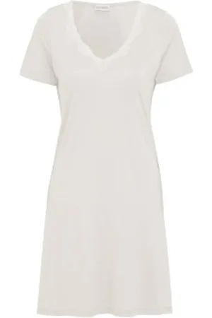 Damella Silk Nightdress SS Ivoor zijde Small Dames