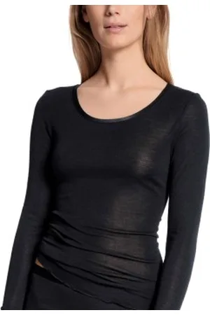 Calida True Confidence Shirt Long Sleeve Zwart X-Small Dames
