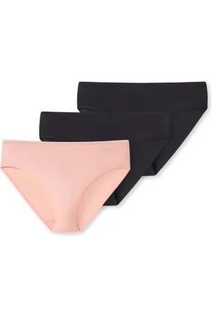 Schiesser 3P Cotton Essentials Tai Roze/Zwart katoen 36 Dames