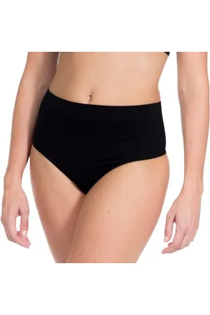 Magic Comfort Thong Zwart nylon Small Dames