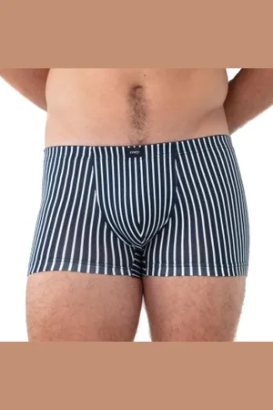 Mey Herenslips Newham Shorty Wit/Marine katoen Small Heren