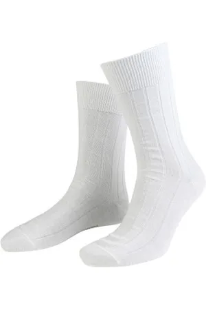 Amanda Christensen Sokken Grade Wide Rib Ankle Socks Wit Maat 39/42
