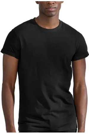 Bread & Boxers Bread and Boxers Roll-Up Tee Zwart ecologisch katoen Small Heren