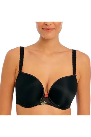 Freya Rose Blossom UW Moulded Plunge T-Shirt Bra Zwart F 65 Dames