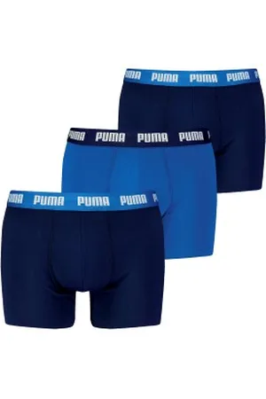 PUMA Herenslips 3P Men Everyday Boxer Marine/Blauw katoen Small Heren