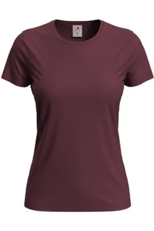 Stedman 4P Classic Women T-shirt Wijnrood katoen X-Small Dames