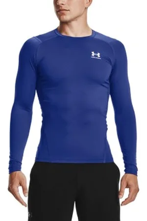 Under Armour 2P HeatGear LS Compression Shirt Koningsblauw 3XL Heren
