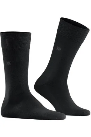 Burlington Sokken Leeds Wool Sock Zwart Maat 40/46 Heren