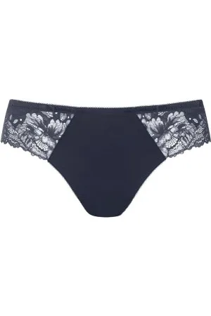 Mey Luxurious Thong Midnight blue polyamide 36 Dames