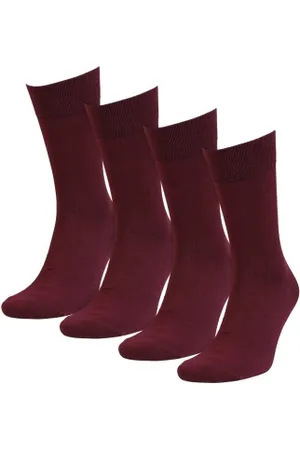 Amanda Christensen Sokken 4P Bamboo Crew Socks Rood Maat 35/38
