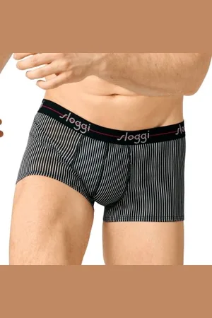 Sloggi Herenslips 2P For Men Start Hip Zwart m streep katoen Small Heren
