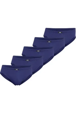 JBS Herenslips 5P Organic Cotton Mini Slip Brief Blauw ecologisch katoen Small Heren