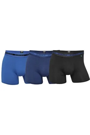 JBS Herenslips 3P Bamboo Boxers Zwart/Blauw Small Heren