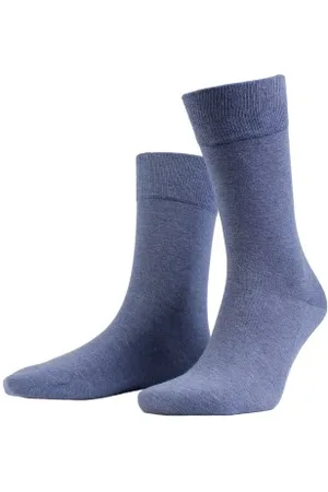 Amanda Christensen Sokken Noble Ankle Socks Denimblauw Maat 39/40