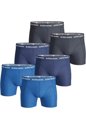Björn Borg Herenslips 6P Essential Shorts Marine/Blauw katoen Large Heren