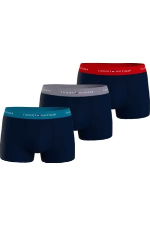 Tommy Hilfiger Herenslips 3P WB Trunks Marine katoen Small Heren