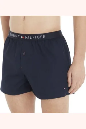 Tommy Hilfiger Herenslips Cotton Woven Boxer Icon Marine Medium Heren
