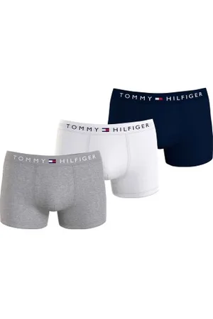 Tommy Hilfiger Herenslips 3P Original Trunks Wit/Grijs katoen Small Heren