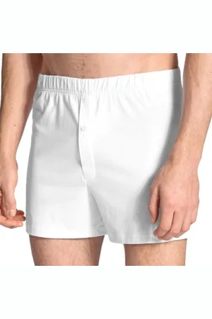 Calida Herenslips Cotton Code Boxer Shorts With Fly Wit katoen Large Heren