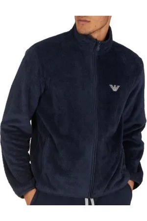 Emporio Armani Armani Knit Sweater With Zip Marine polyester Large Heren