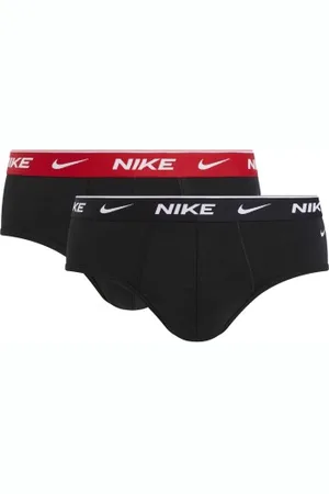 Nike Herenslips 4P Everyday Cotton Stretch Brief Zwart/Rood katoen Medium Heren