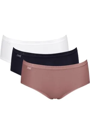 Sloggi 3P Basic Plus Midi Colored Versch. kleure-2 katoen 36 Dames