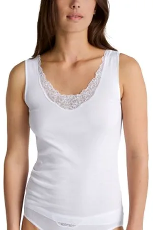 Calida Cotton Desire Tank Top Wit katoen Large Dames