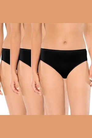 Schiesser 3P Essentials Cotton Briefs Zwart katoen 36 Dames