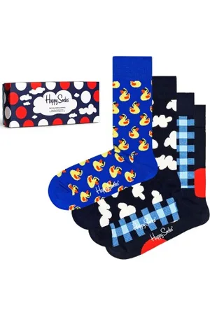 Happy Socks Sokken 4P My Favourite Blues Socks Gift Set Versch. kleure Maat 41/46