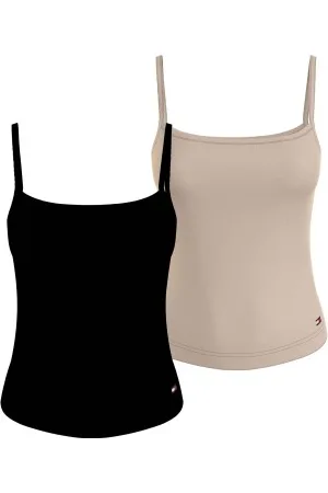 Tommy Hilfiger 2P Camisole Top Versch. kleure ecologisch katoen X-Small Dames