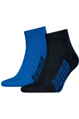 PUMA Sokken 2P Lifestyle Quarter Sock Blauw Maat 35/38