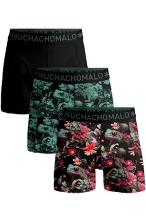 Muchachomalo Herenslips 3P Cotton Stretch Boxer Rood/Groen katoen X-Large Heren