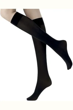 Oroblu Mi Bas Opaque 50 Knee Socks Zwart nylon One Size Dames