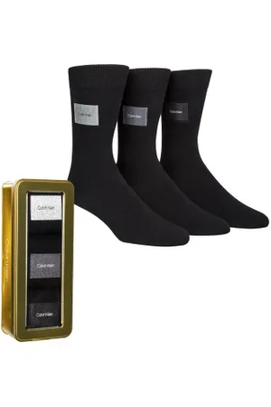 Calvin Klein Calvin Klein Sokken 3P Forbes Logo Patch Socks Gift Box Zwart Maat 41/45 Heren