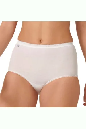 Sloggi 2P Basic Plus Maxi Briefs Wit katoen 40 Dames