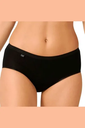 Sloggi 2P Basic Plus Midi Briefs Zwart katoen 38 Dames
