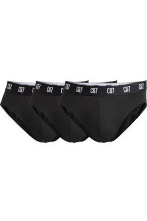 CR7 - Cristiano Ronaldo Herenslips 3P Basic Brief Zwart katoen Small Heren