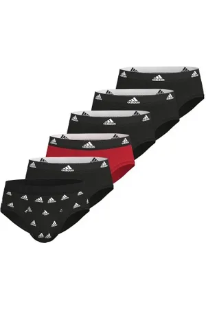 adidas Herenslips 12P Active Flex Cotton Briefs Zwart/Rood katoen Large Heren