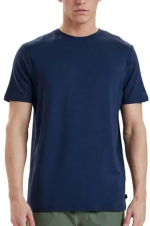 Resteröds Bamboo Crew Neck Marine Small Heren