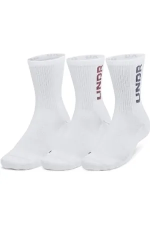 Under Armour Sokken 3P Mid Crew Maker Socks Wit/Wit Medium
