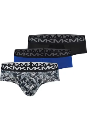 Michael Kors Herenslips 3P Fashion Low Rise Brief Zwart/Blauw katoen Small Heren