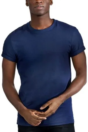 Bread & Boxers Bread and Boxers Roll-Up Tee Marine ecologisch katoen Small Heren